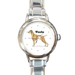 Vizsla Round Italian Charm Watch