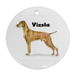 Vizsla Ornament (Round)