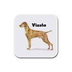 Vizsla Rubber Square Coaster (4 pack)