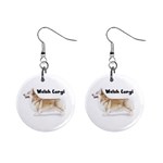 Welsh Corgi Pembroke 1  Button Earrings