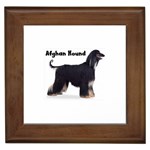 Afghan Hound Black Framed Tile