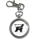 Afghan Hound Black Key Chain Watch