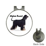 Afghan Hound Black Golf Ball Marker Hat Clip