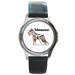 Schnauzer Round Metal Watch