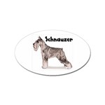 Schnauzer Sticker (Oval)