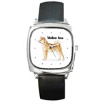 Shiba Inu Square Metal Watch