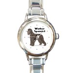 Water Spaniel Round Italian Charm Watch