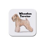 Wheaten Terrier Rubber Square Coaster (4 pack)