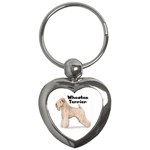 Wheaten Terrier Key Chain (Heart)