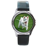 American Eskimo Round Metal Watch