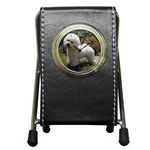 Bichon Frise Pen Holder Desk Clock