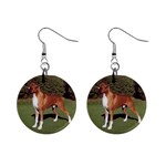 Boxer 1  Button Earrings