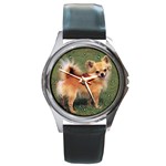 Chihuahua Round Metal Watch