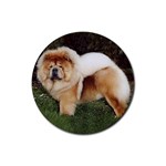 Chow Chow Rubber Round Coaster (4 pack)