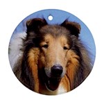 Collie Ornament (Round)