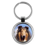 Collie Key Chain (Round)