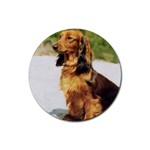 Dachshund Rubber Round Coaster (4 pack)