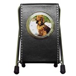 Dachshund Pen Holder Desk Clock