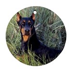 Doberman Pinscher Ornament (Round)