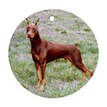 Doberman Pinscher Ornament (Round)