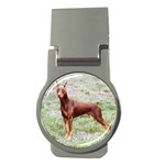 Doberman Pinscher Money Clip (Round)