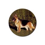 German Shepherd Rubber Round Coaster (4 pack)