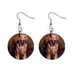 Golden Retriever 1  Button Earrings