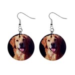 Golden Retriever 1  Button Earrings