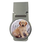 Golden Retriever Money Clip (Round)