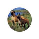 Great Dane Rubber Round Coaster (4 pack)