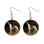 Greyhound 1  Button Earrings