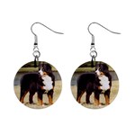 Bernese Mountain Dog 1  Button Earrings