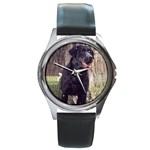 Labrador Retriever Lab Round Metal Watch