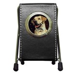 Labrador Retriever Lab Pen Holder Desk Clock