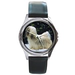 Lhasa Apso Round Metal Watch