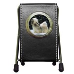 Lhasa Apso Pen Holder Desk Clock