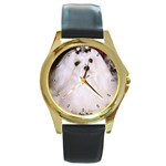 Maltese Round Gold Metal Watch