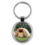 Pekingese Key Chain (Round)