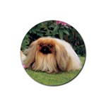 Pekingese Rubber Round Coaster (4 pack)