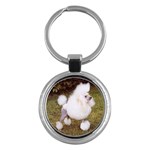 Poodle Key Chain (Round)