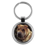 Shar Pei Key Chain (Round)