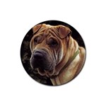 Shar Pei Rubber Round Coaster (4 pack)