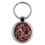 Shar Pei Puppy Key Chain (Round)