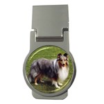 Shetland Sheepdog Sheltie Money Clip (Round)