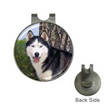 Siberian Husky Golf Ball Marker Hat Clip