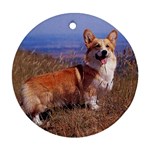 Welsh Corgi Cardigan Ornament (Round)