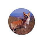 Welsh Corgi Cardigan Rubber Round Coaster (4 pack)