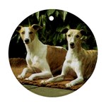 Whippet Ornament (Round)