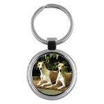 Whippet Key Chain (Round)