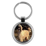 Afghan Hound Key Chain (Round)